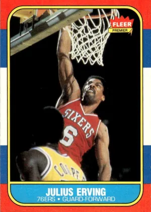 Julius Erving 1986 Fleer Basketball #31