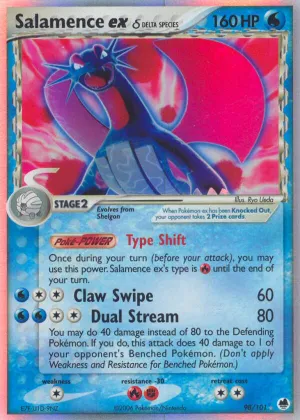 Salamence ex δ Pokémon Dragon Frontiers #98 Holo