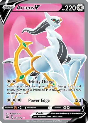 Arceus V Pokémon Brilliant Stars #165 Holo