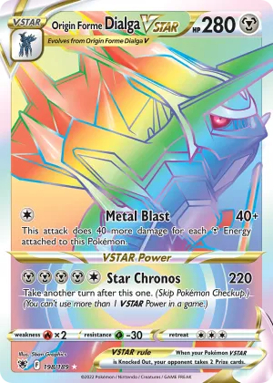 Origin Forme Dialga VSTAR Pokémon Astral Radiance #198 Holo
