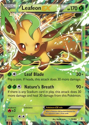 Leafeon-EX Pokémon Generations #10 Holo