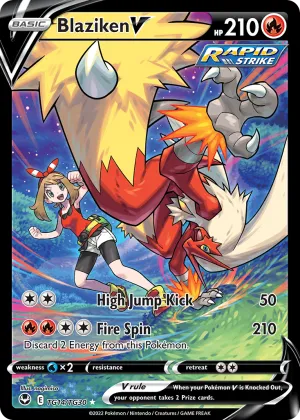 Blaziken V Pokémon Silver Tempest Trainer Gallery #TG14 Holo