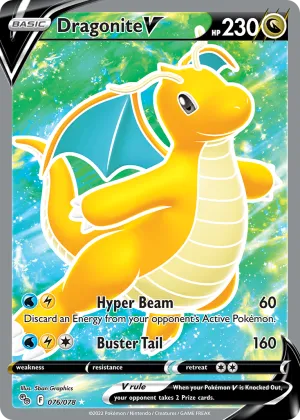 Dragonite V Pokémon Pokémon GO #76 Holo