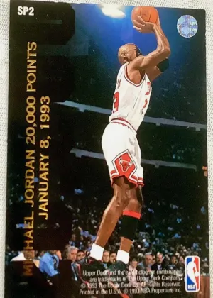 Michael Jordan 1992 Upper Deck Basketball 20,000 Points #SP2