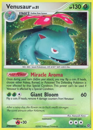 Venusaur Pokémon Secret Wonders #20 Holo