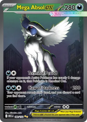 Mega Absol ex Pokémon Mega Evolution #180 Holo