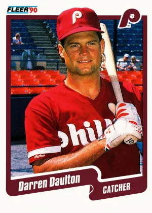 Darren Daulton 1990 Fleer Baseball #555