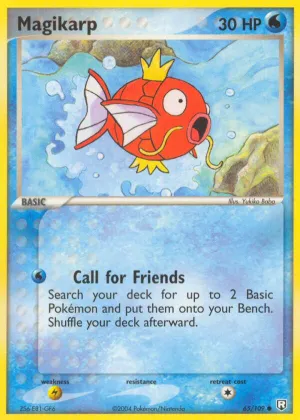 Magikarp Pokémon Team Rocket Returns #65 Reverse Holo