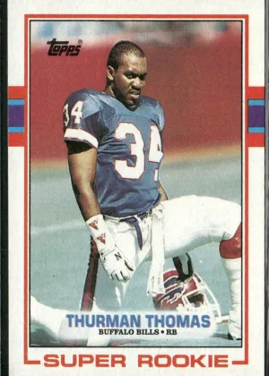 Thurman Thomas 1989 Topps Super Rookie Football #45