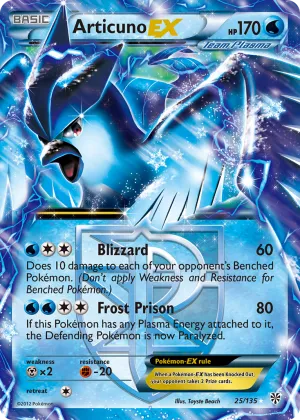 Articuno-EX Pokémon Plasma Storm #25 Holo