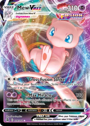 Mew VMAX Pokémon Fusion Strike #114 Holo