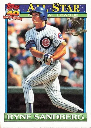 Ryne Sandberg 1991 Topps Desert Shield Baseball All-Star #398