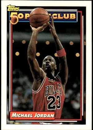 Michael Jordan 1992 Topps 50 Point Club Basketball Gold #205