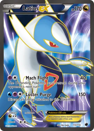 Latios-EX Pokémon Plasma Freeze #113 Holo