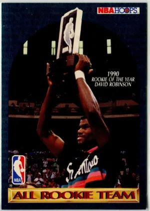 David Robinson / Vlade Divac / Tim Hardaway / Pooh Richardson / Sherman Douglas 1990 Hoops 1990 All-Rookie Team Basketball #NNO