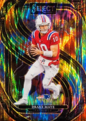 Drake Maye 2024 Panini Select Premier Level Football Tie-Dye #113