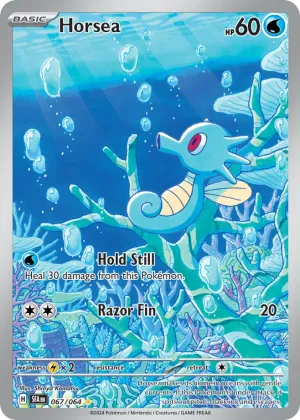 Horsea Pokémon Shrouded Fable #67 Holo