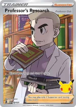 Professor's Research (Professor Oak) Pokémon Celebrations #24 Holo