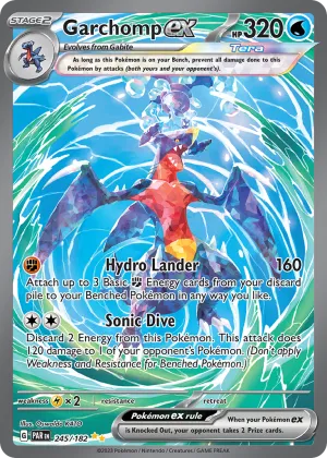 Garchomp ex Pokémon Paradox Rift #245 Holo
