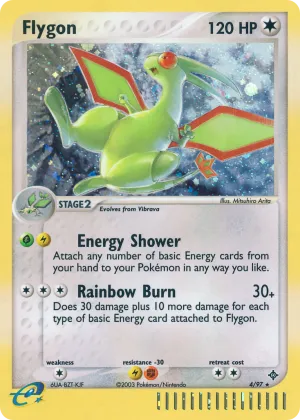 Flygon Pokémon Dragon #4 Holo