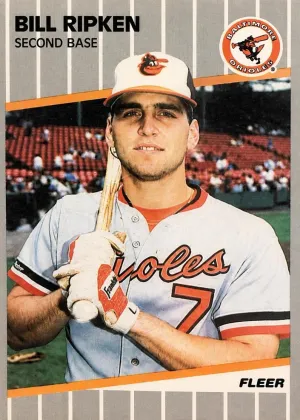 Bill Ripken 1989 Fleer Baseball Whiteout on Knob #616