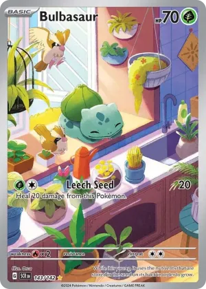 Bulbasaur Pokémon Stellar Crown #143 Holo
