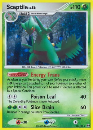 Sceptile Pokémon Stormfront #10 Holo