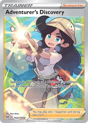 Adventurer's Discovery Pokémon Lost Origin Trainer Gallery #TG23 Holo