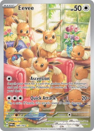 Eevee Pokémon Twilight Masquerade #188 Holo