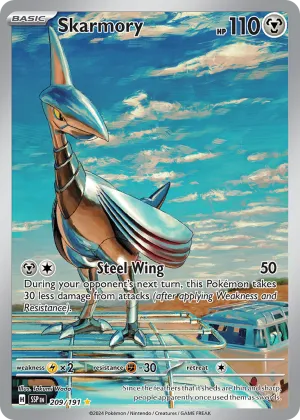 Skarmory Pokémon Surging Sparks #209 Holo