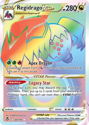 Regidrago VSTAR Pokémon Silver Tempest #201 Holo
