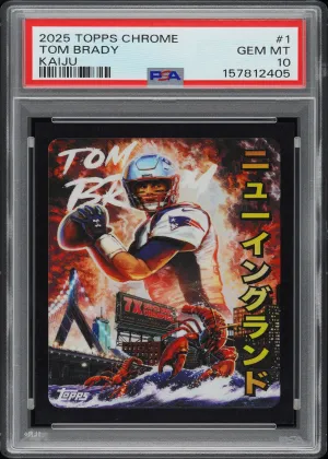 Tom Brady 2025 Topps Chrome Kaiju Football #KAI-1
