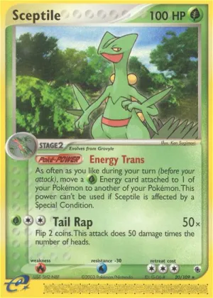 Sceptile Pokémon Ruby & Sapphire #20 Reverse Holo