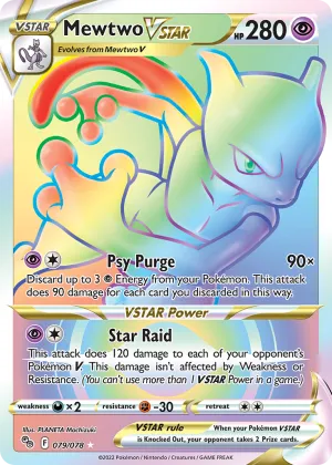 Mewtwo VSTAR Pokémon Pokémon GO #79 Holo