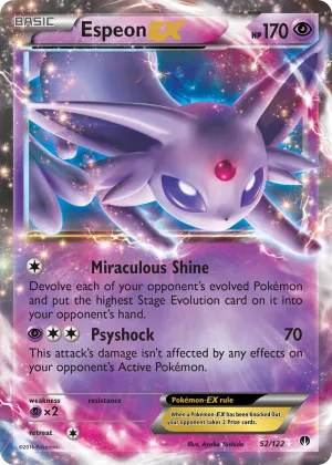 Espeon-EX Pokémon BREAKpoint #52 Holo