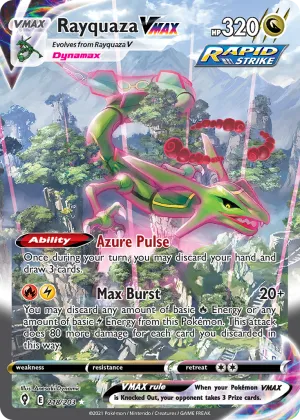 Rayquaza VMAX Pokémon Evolving Skies #218 Holo