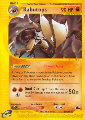 Kabutops Pokémon Skyridge #14 Reverse Holo