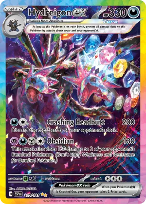 Hydreigon ex Pokémon Surging Sparks #240 Holo