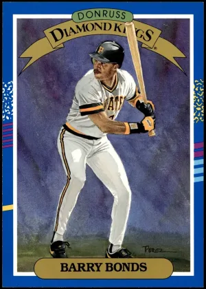 Barry Bonds 1991 Donruss Diamond Kings Baseball Super #4