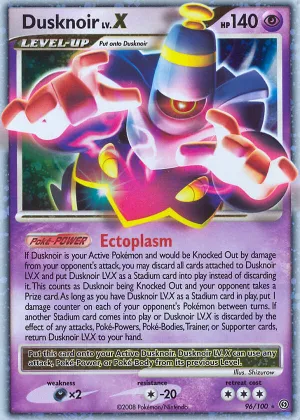 Dusknoir LV.X Pokémon Stormfront #96 Holo