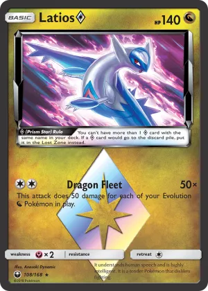 Latios ◇ Pokémon Celestial Storm #108 Holo