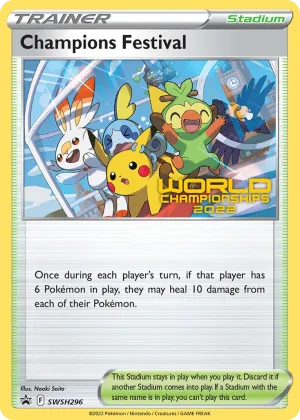 Champions Festival Pokémon SWSH Black Star Promos #SWSH296