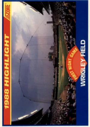Wrigley Field 1989 Score Baseball #652