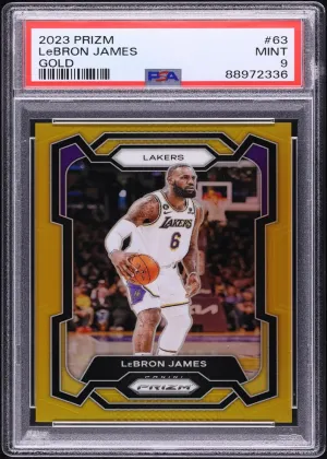 LeBron James 2023 Panini Prizm Basketball Gold #63