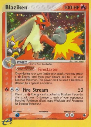 Blaziken Pokémon Ruby & Sapphire #3 Reverse Holo