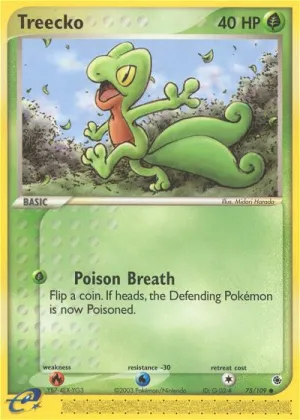 Treecko Pokémon Ruby & Sapphire #75 Reverse Holo