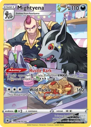 Mightyena Pokémon Astral Radiance Trainer Gallery #TG09 Holo