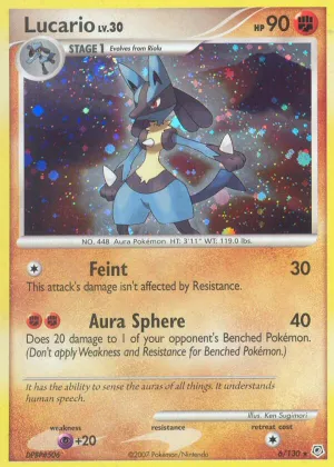 Lucario Pokémon Diamond & Pearl #6 Holo