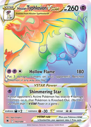 Hisuian Typhlosion VSTAR Pokémon Astral Radiance #193 Holo