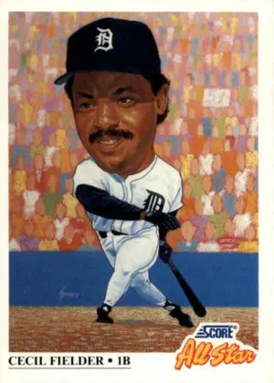 Cecil Fielder 1991 Score All-Star Baseball #395